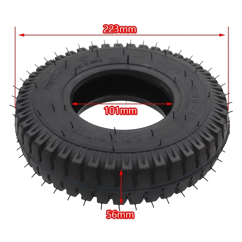 2.50-4 tire 250-4\'\' 2.80/2.50-4 tyre & inner tube fit for Hand Truck / Utility Cart elderly mobility scooter electric scooter