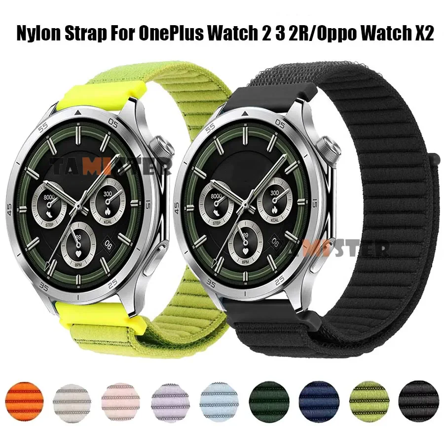 Bracelet de montre à boucle en Nylon pour OnePlus Watch 3 2R 2, Bracelet de remplacement pour Oppo Watch X2, pour Realme Watch 5 3 S