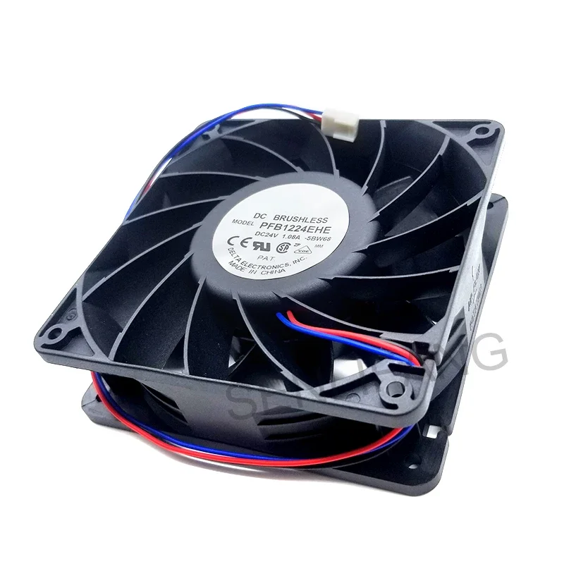 Ventilador inversor de dos líneas para Delta PFB1224EHE, 12CM, 12038, 24V, 1.08A