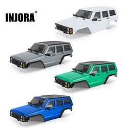INJORA 6.10in Wheelbase ABS Hardtop Cherokee Body for 1/18 RC Crawler TRX4M Bronco Defender Chassis (4M-106)