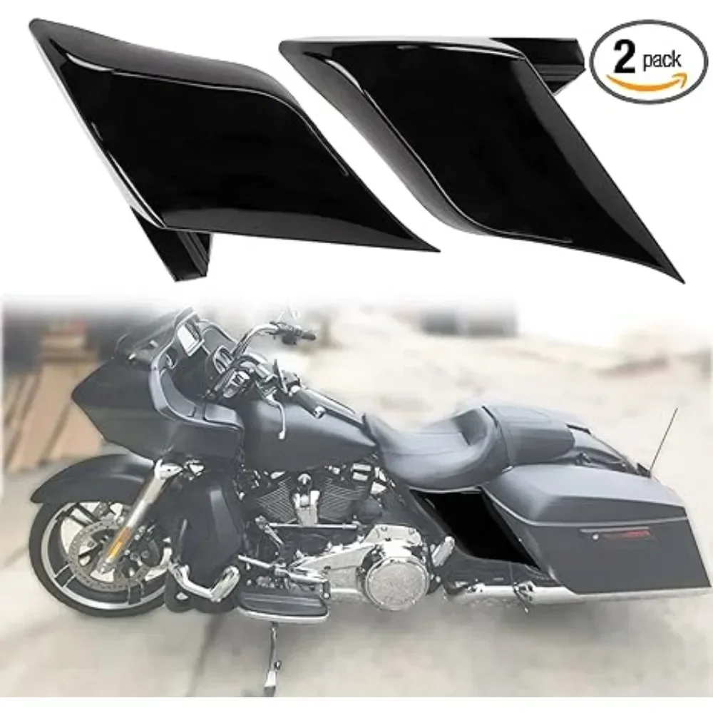 

For Harley Touring Road King Street Electra Glide Ultra Classic 2009-2013 2014Up Stretched Extended Side Battery Cover Panels