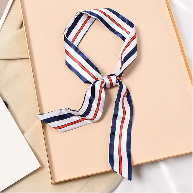 Mager Lang Haar Strip Vrouwen Zijden Tas Handvat Lint Sjaal Hals Sjaals Handvat Lint Haarband Hoofddoek Sjaals Tassen voor Vrouwen