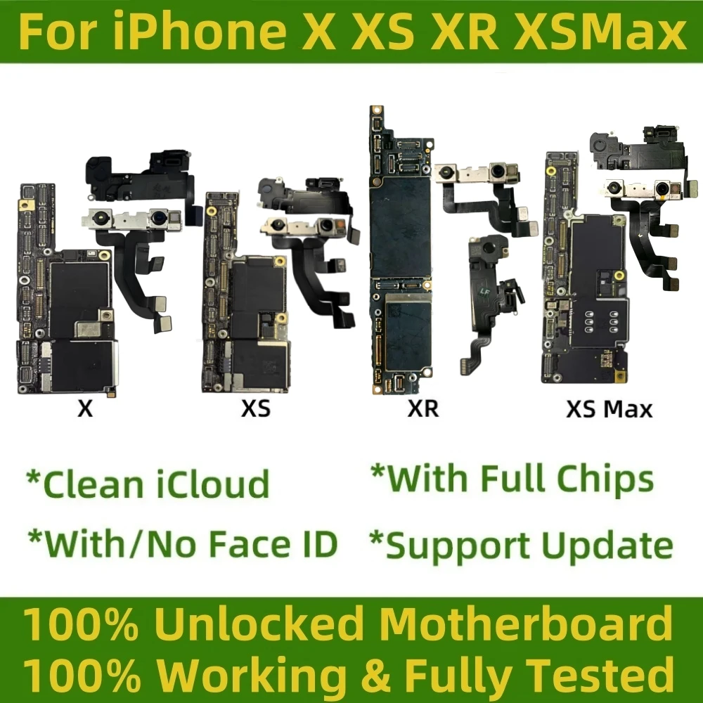 Tested For iPhone XS Max Motherboard with Face ID, Unlocked For