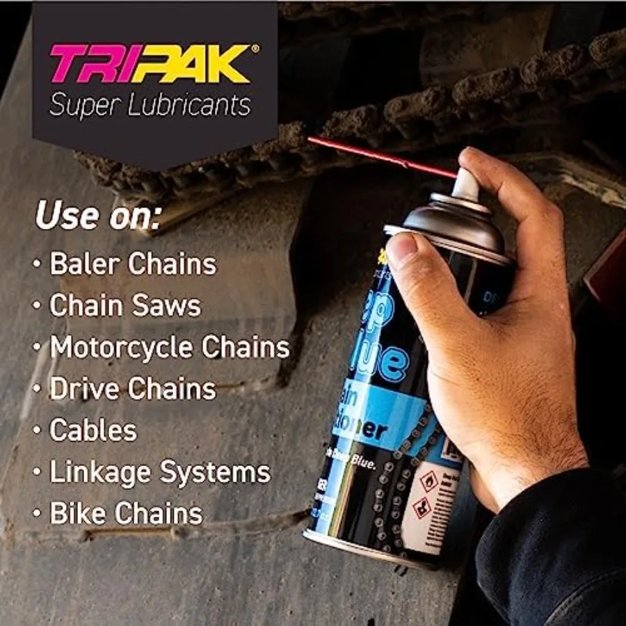 ディープブルー チェーンコンディショナー - 高性能での摩耗や腐食防止のための高度なチェーンケア＆メンテナンスフォーミュラ