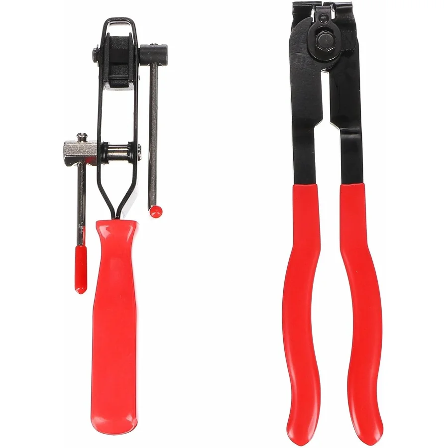 Joint Ear Clamp Banding Tool & Boot Crimp Pliers 2-Piece Kit 10mm Fuel, Cooling System, Vacuum Hose Clamping Set