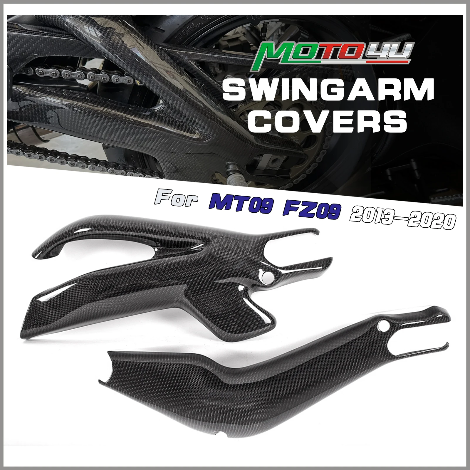 

For YAMAHA MT09 MT-09 FZ09 2013-2020 Carbon Fiber Swingarm Covers Panels Protectors Guards Motorcycle Swing Arm Covers Fairing