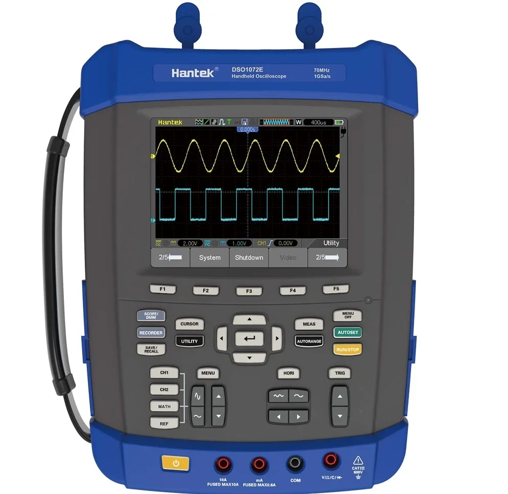 Hantek DSO1072E Handheld Digital Multimeter Oscilloscope Recorde 2CH 70MHz 1GS/s