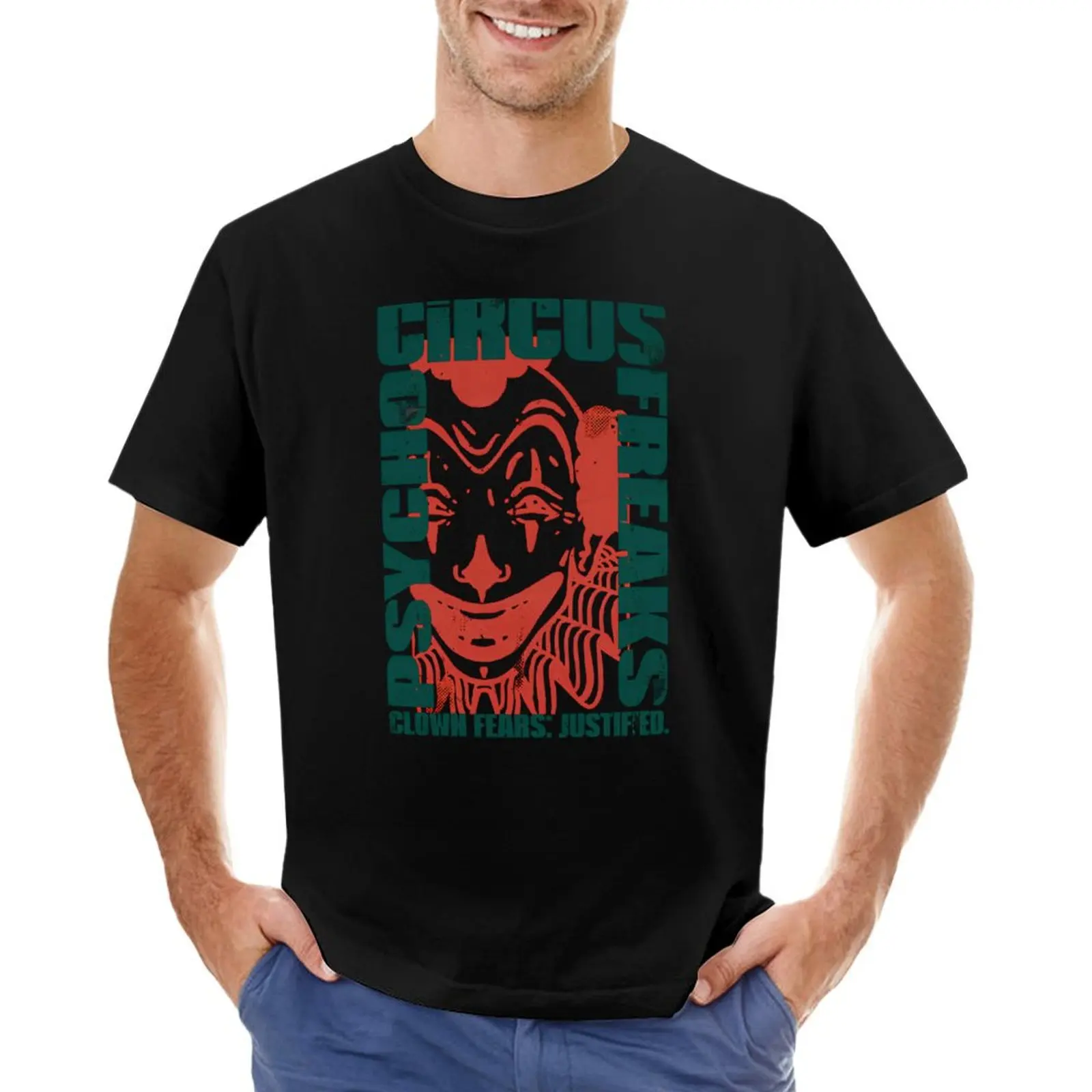 

Psycho circus clown T-Shirt graphic tee shirt baggy shirts mens t shirts pack