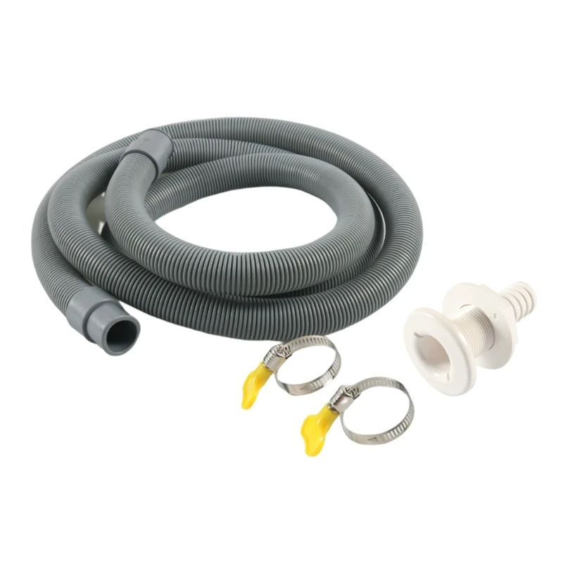 Bilge Installation for 3/4-inch Outlets Includes 6 Ft. Hose 2 Hose Clamps & Thru-Hull Fitting Easy Installation