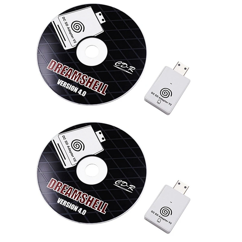 2X Dc SD TF Card Adapter Reader V2 Voor For Sega Dreamcast En Cd Met Dreamshell Boot Loader