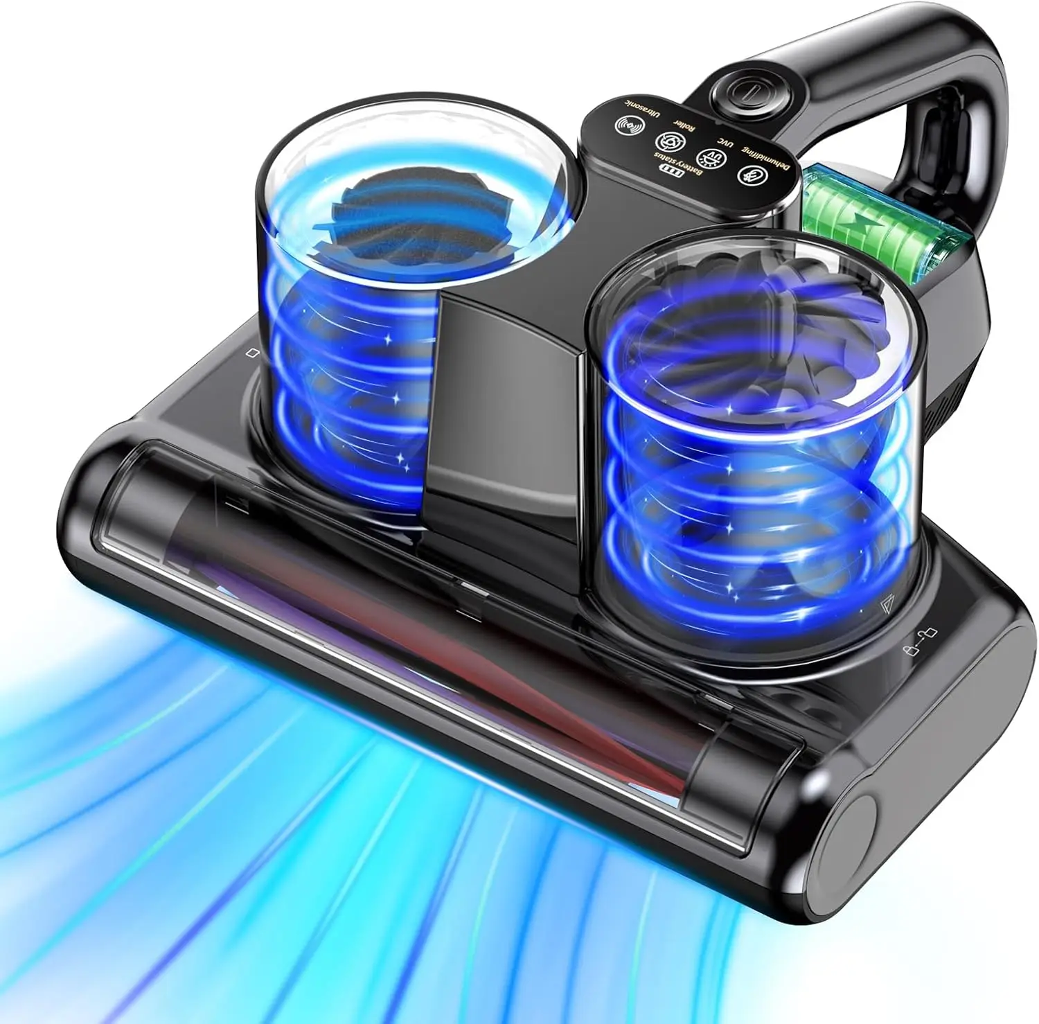 

Беспроводной пылесос для матрасов с силой всасывания 16 кПа, УФ-С светом, HEPA-фильтром и перезаряжаемой батареей