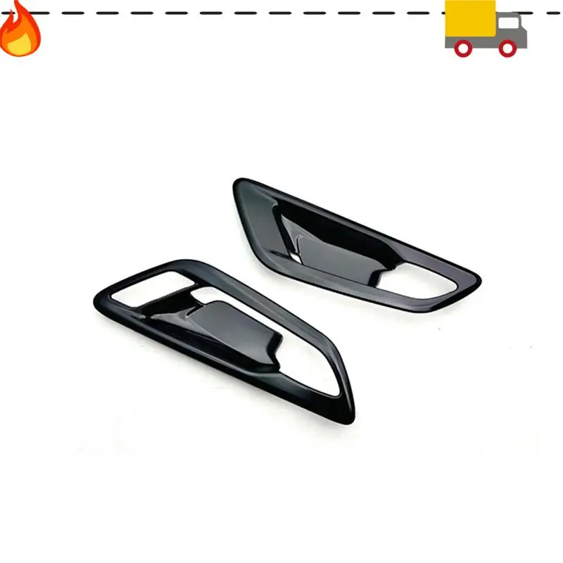 

2 PCS RHD Car Door Handle Bowl Cover Trim Accessories Black ABS For Toyota Alphard Vellfire 40 Series 2023 2024