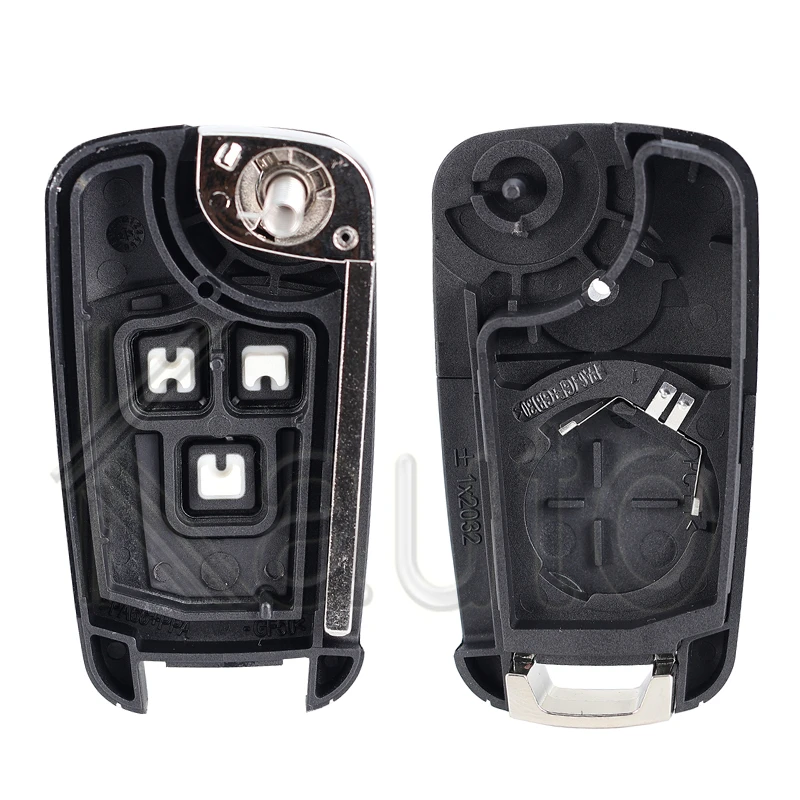 Carcasa para llave remota de coche, funda plegable para llave de 2/3 botones, para Opel Vauxhall Chevrolet Cruze 2012 Malibu Aveo 2015