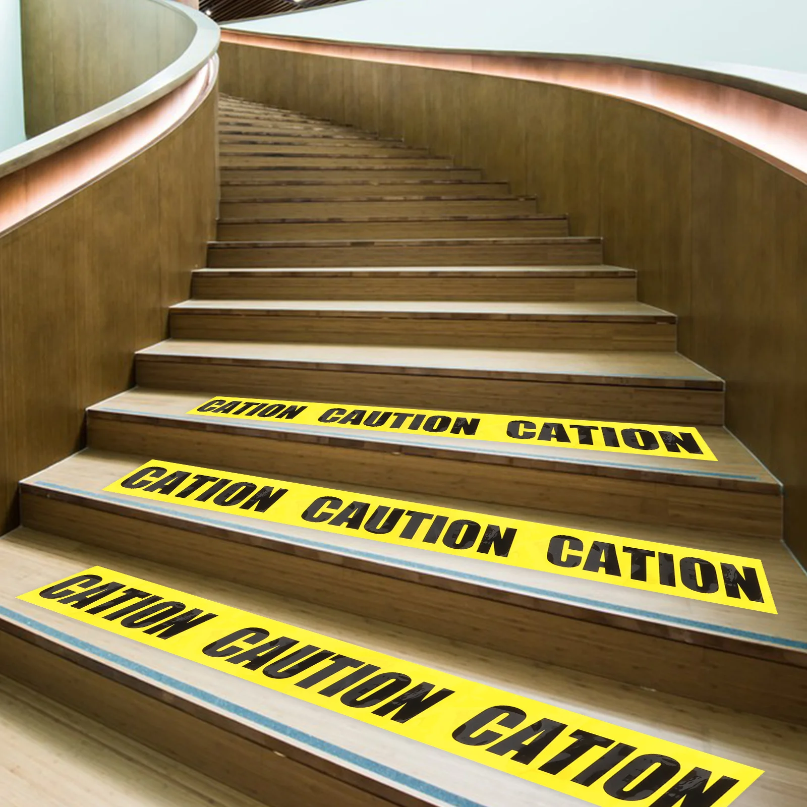 

1 рулон желтой предупреждающей ленты, предупреждающая защитная лента для напольных лестниц, рампы, противоскользящая наклейка, Хэллоуин, сделай сам, декор, наклейки для вечеринки