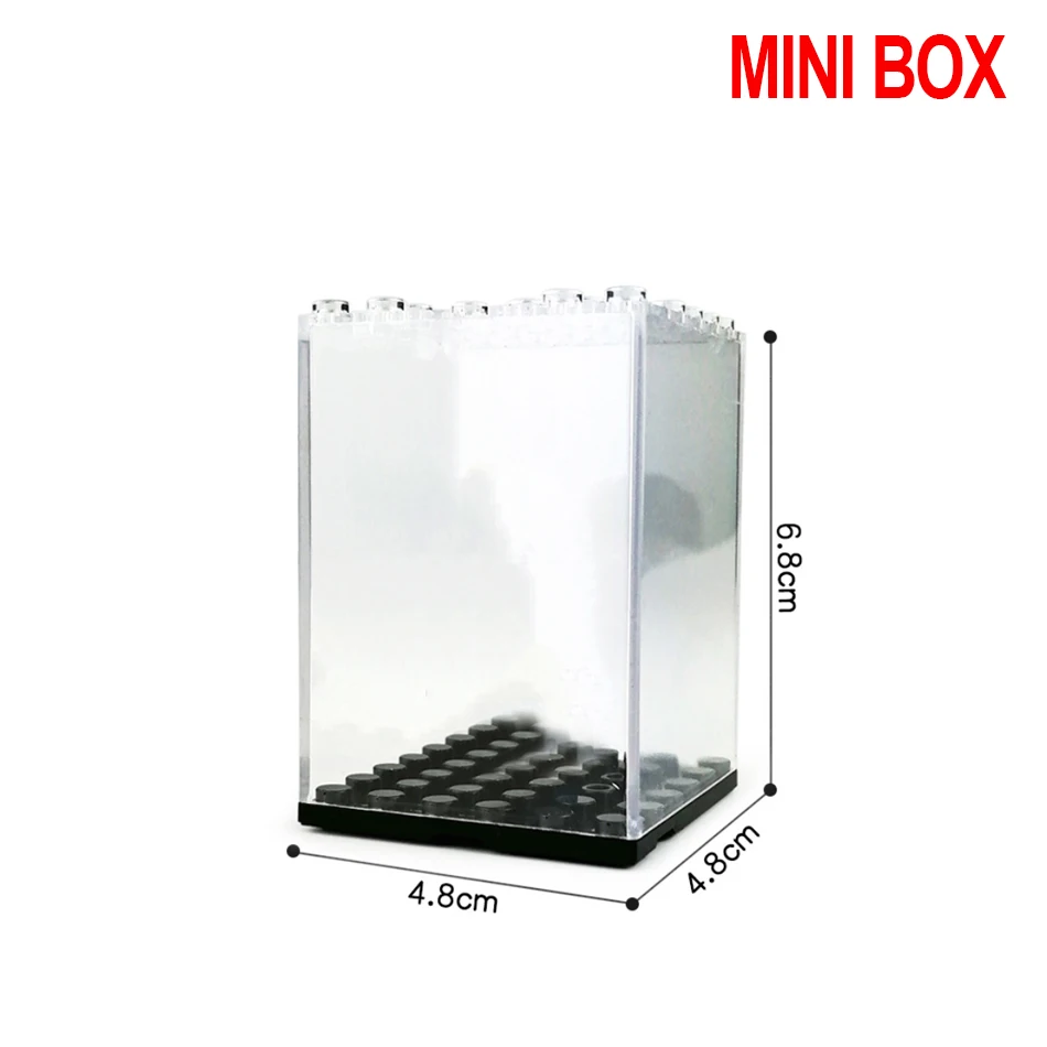 Stapelbare acryl displaybox voor bouwstenen figuren staan MOC automodel collectie showcase kinderen speelgoed cadeau