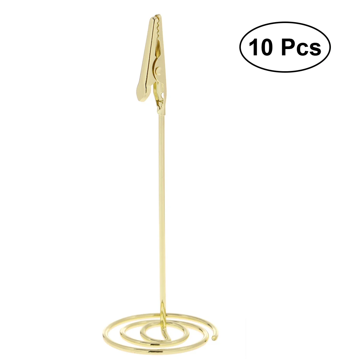 

115cm Business Card Holder Clips Heart Shaped Photo Party Menu Clips Metal Holders Table Number Displays