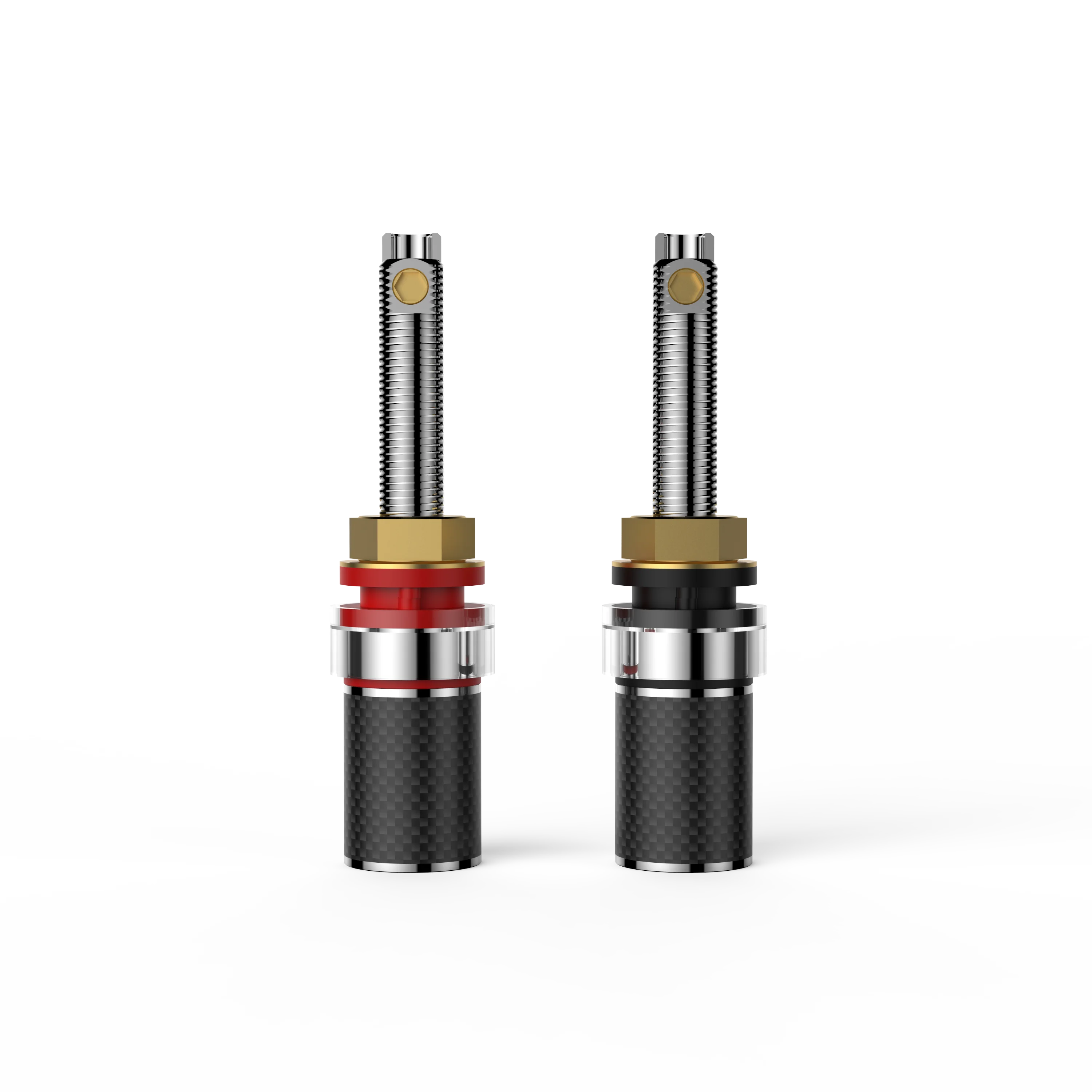 4 ชิ้น Viborg BP614R ทองแดงบริสุทธิ์โรเดียมชุบลําโพง Terminal Binding Post