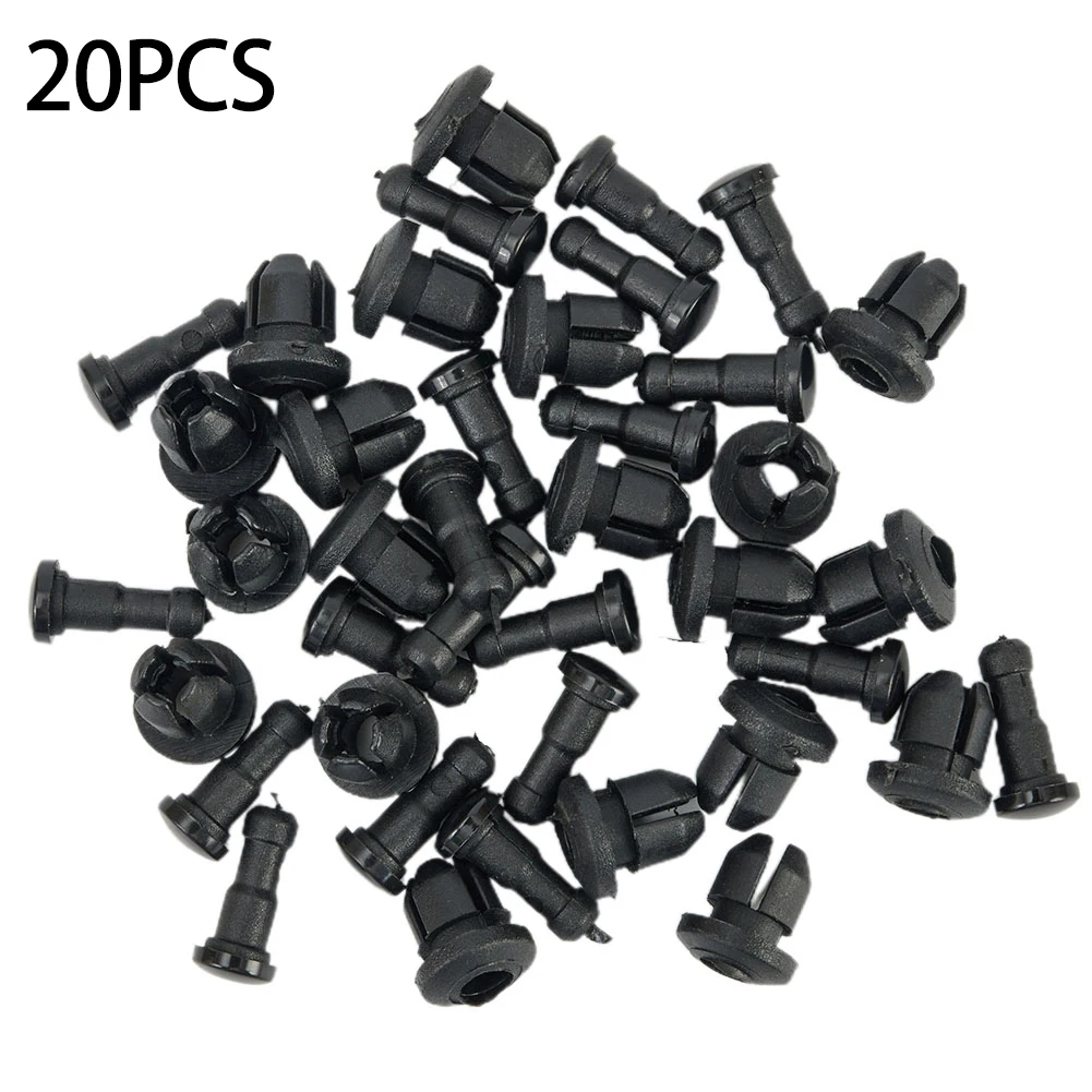 20pcs Fairing Clips Pack Fit For Honda Blackbird CBR1100XX 97-07 Bodywork B46 Black Pan-European ST 1300