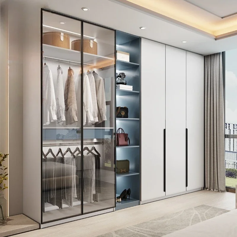 

Modern Organizer System Cabinets To Store Clothes Aluminum Wardrobe Closet Closet Clothes Organizer Home And Organization Closet