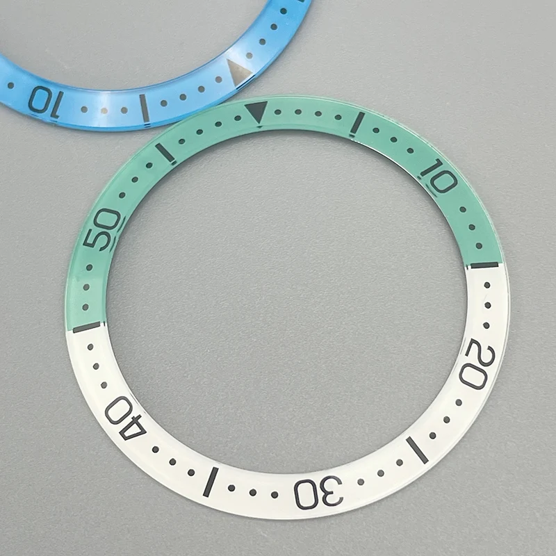 

SKX007 Bezel 38x30.6mm Curved Glass Bezel Insert Fits SKX007 SKX009 SRPD Watch Case NH36 NH35 Movement Watch Ring Modified Parts