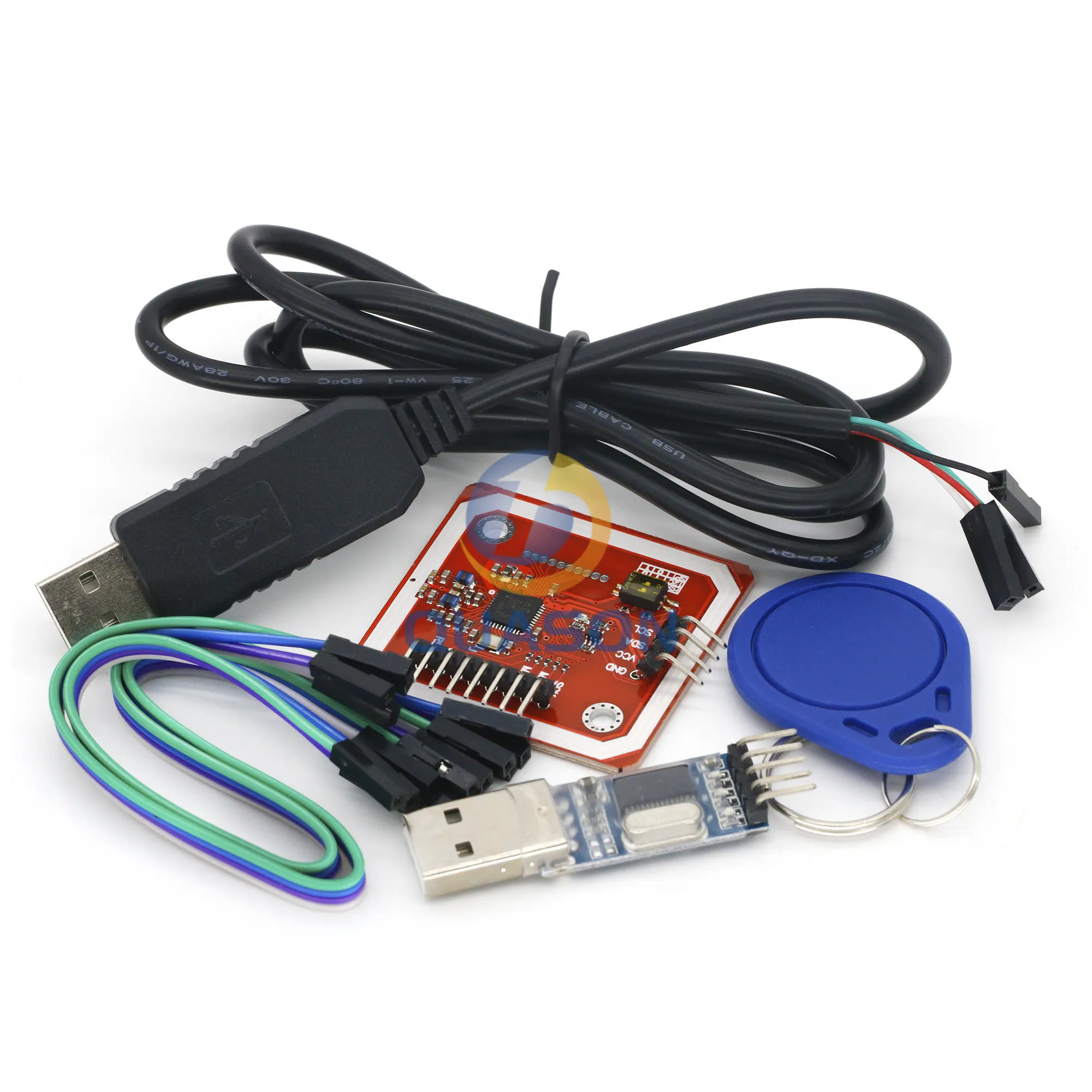 1Set PN532 NFC RFID Wireless Module V3 User Kits Reader Writer Mode IC S50 Card PCB Attenna I2C IIC SPI HSU For Arduino