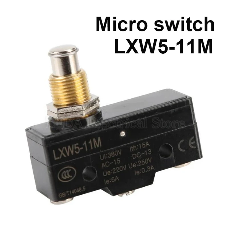 1Pcs LXW5-11M 1NO 1NC Travel Witches Button Limit Switch 3 Screw Terminal Micro Switch Momentary LXW5
