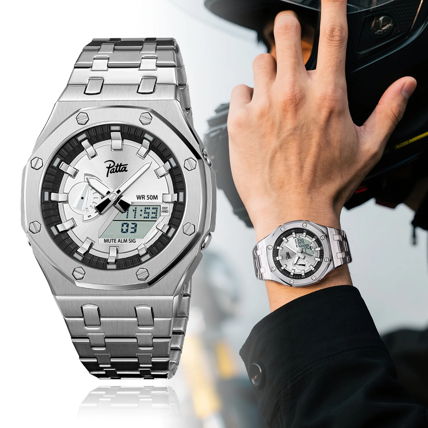 

Высококачественные роскошные мужские часы, деловые многофункциональные спортивные водонепроницаемые мужские часы