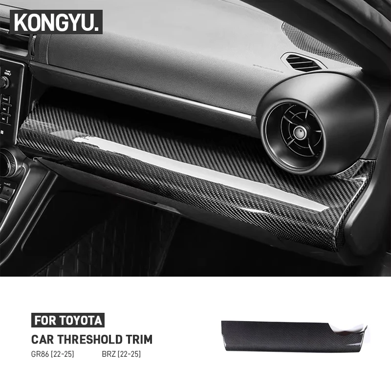 

For Toyota GR86 For Subaru BRZ 2022-2025 Real Carbon Fiber Car Interior Dashboard Panel Cover Trim Sticker Interior Accessories