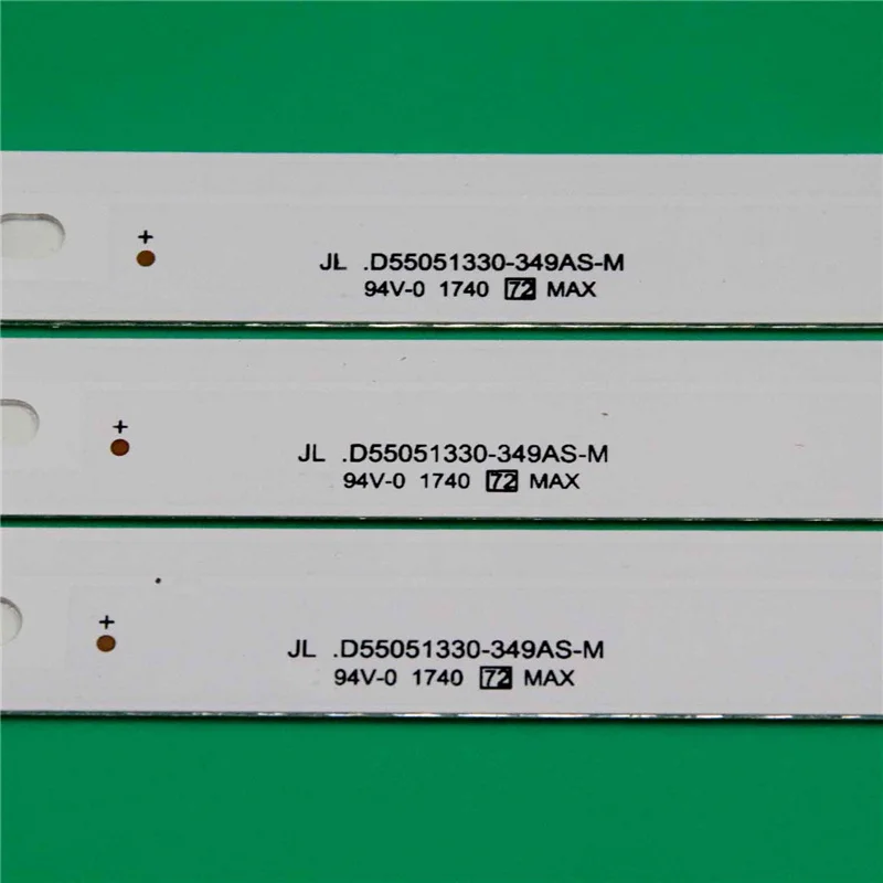 10PCS/Set Brand New TV's LED Lamp Bars JL.D55051330-349AS-M CJ 1.30.1.55A16003R V1 Backlight Strip For Philco PH55A16DSGWA Tapes