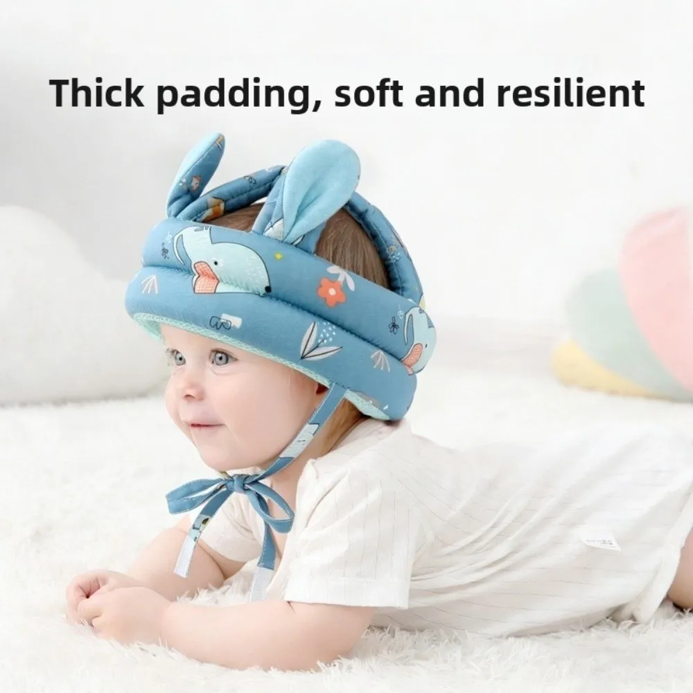 Adjustable Infant Head Protection Cap Soft Breathable Anti-shock Helmet Cartoon Comfortable Baby Safety Crash Cap Toddlers