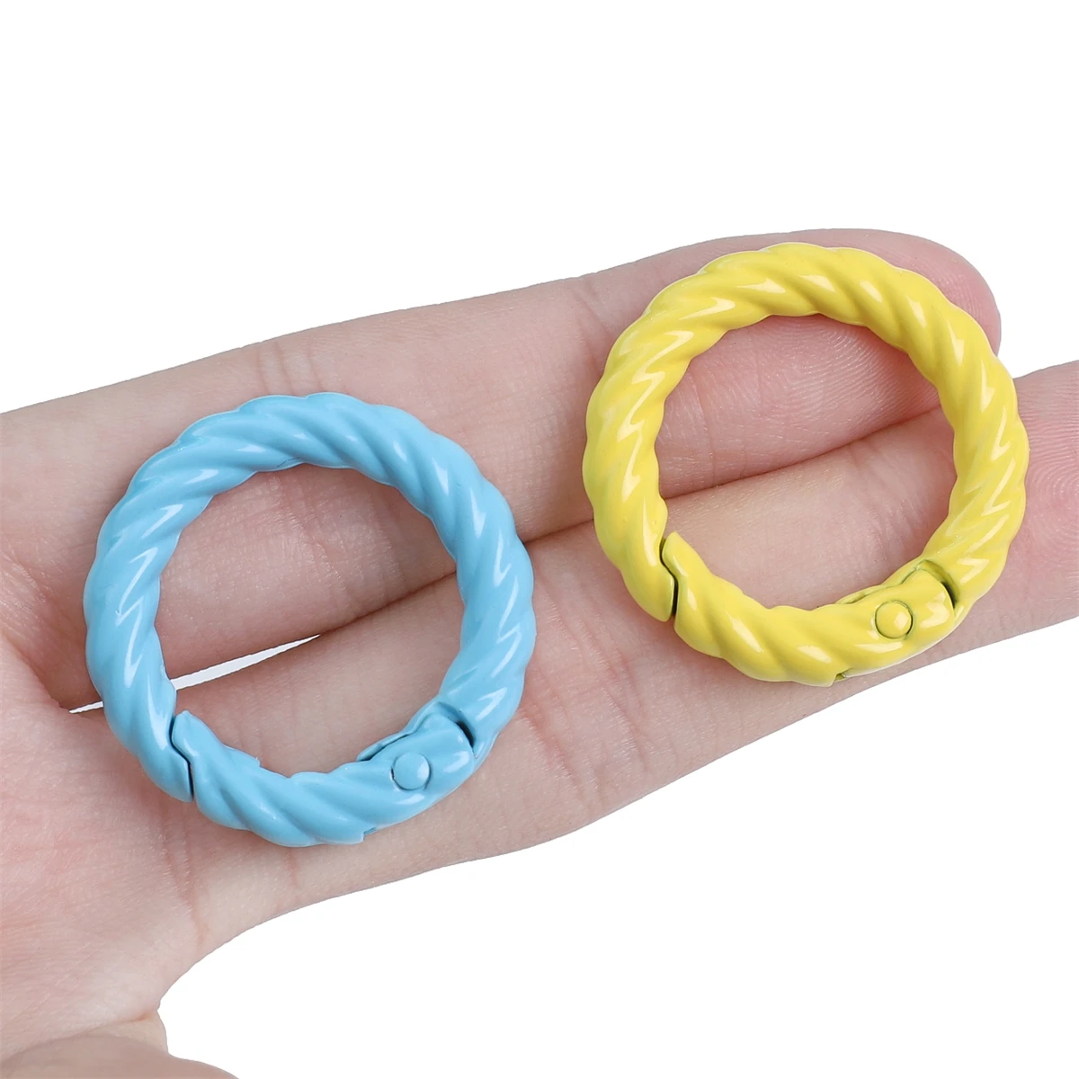 1/5pcs Round Lobster Clasp Keychain DIY Findings