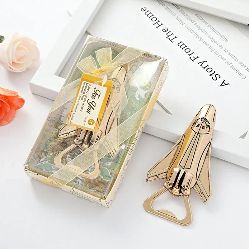 European and American personalized wedding supplies return gift lottery game small gift new wedding gift airplane bottle opener