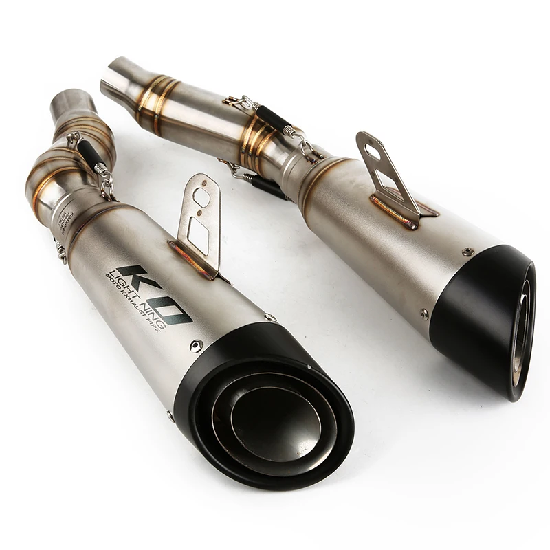 

Motorcycle Full Exhaust System Escape Moto Stainless Steel Middle Link Pipe Muffler With DB Killer For Kawasaki Z1000 2010-2025