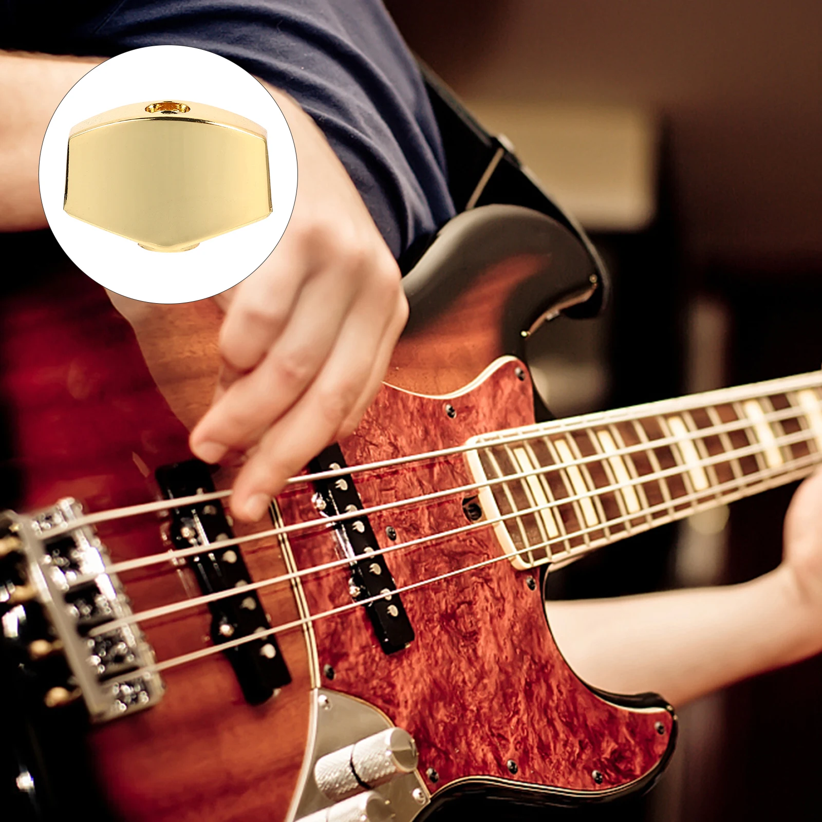 

6 set Guitar Tuners Metal Acoustic Guitar Tuner H Electronic String Locking Function Tuner Caps Accessories Knob