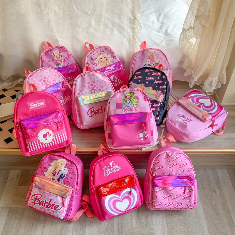 Kawaii Anime Cartoon Backpack Barbies Seriesprimary School Student Boy Girl High Capacity Backpack Woman Versatile Mini Bag Gift