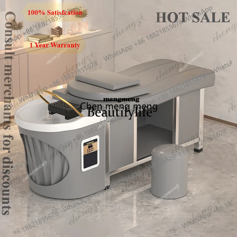 Head Therapy Shampoo Bed Full Lie Beauty Hair Fumigation Thai Shampoo Bed Constant Temperature Water Circulation Massage Bed
