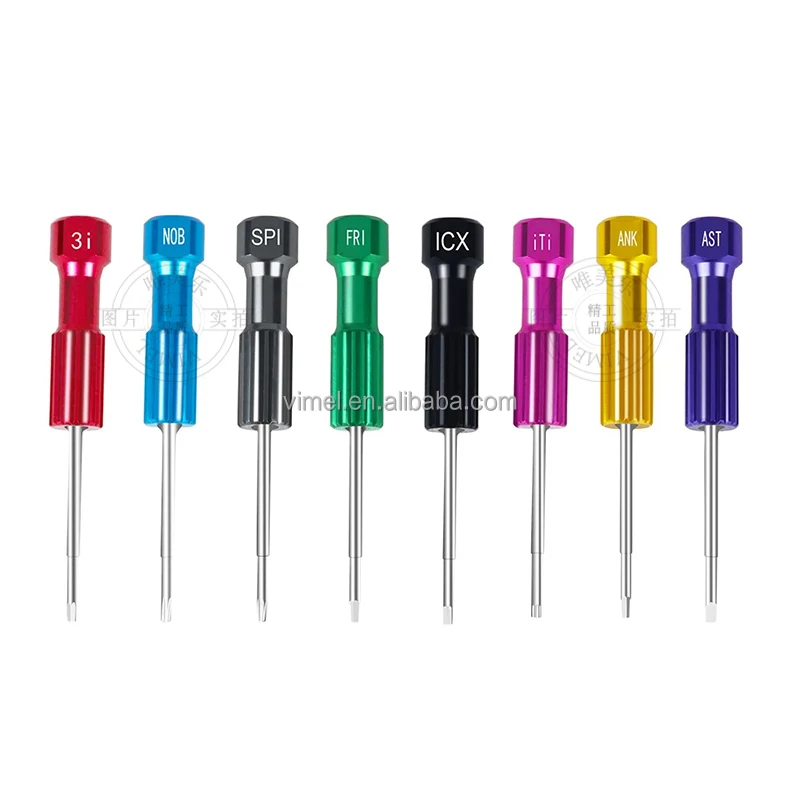 

1set Dental Laboratory Stainless Steel Implant Screw Driver Dentistry Tool Kit Micro Screwdriver Dentist Instrument High quality