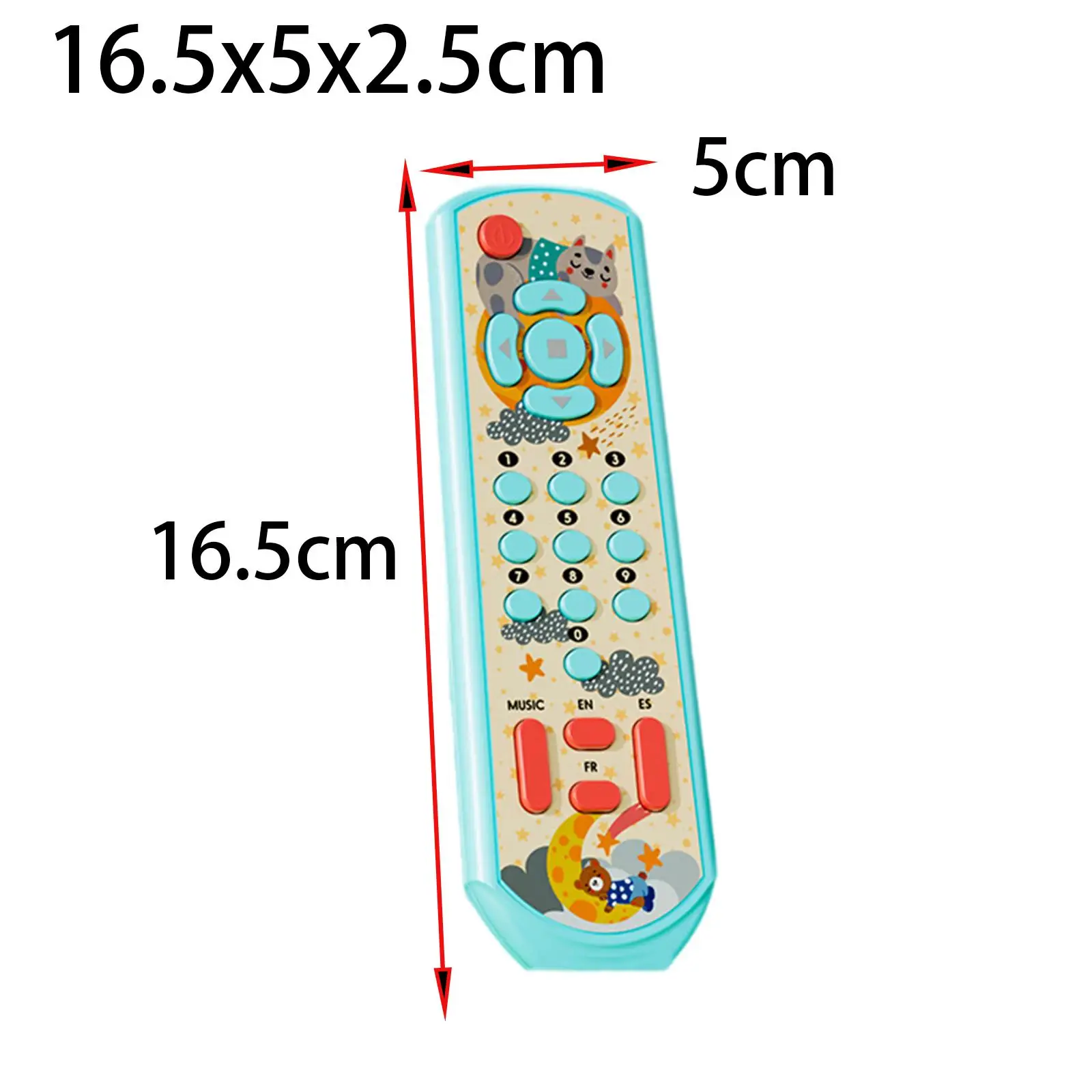 Toddler Remote Toy Spanish Play Remote for Baby 12 to 18 Months Boys Girls