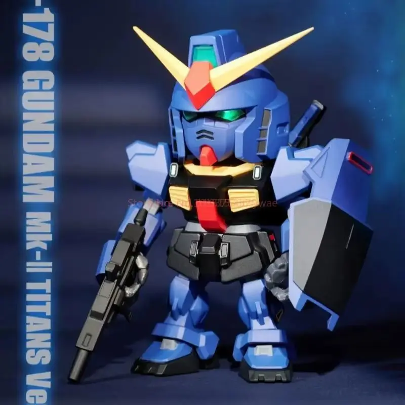 Originele Bandai QMSV Mini Z Gundam & Gundam Mk-II Serie Z Gundam Model Blind Box Speelgoed Collectible Trendy Mystery Box Geschenken
