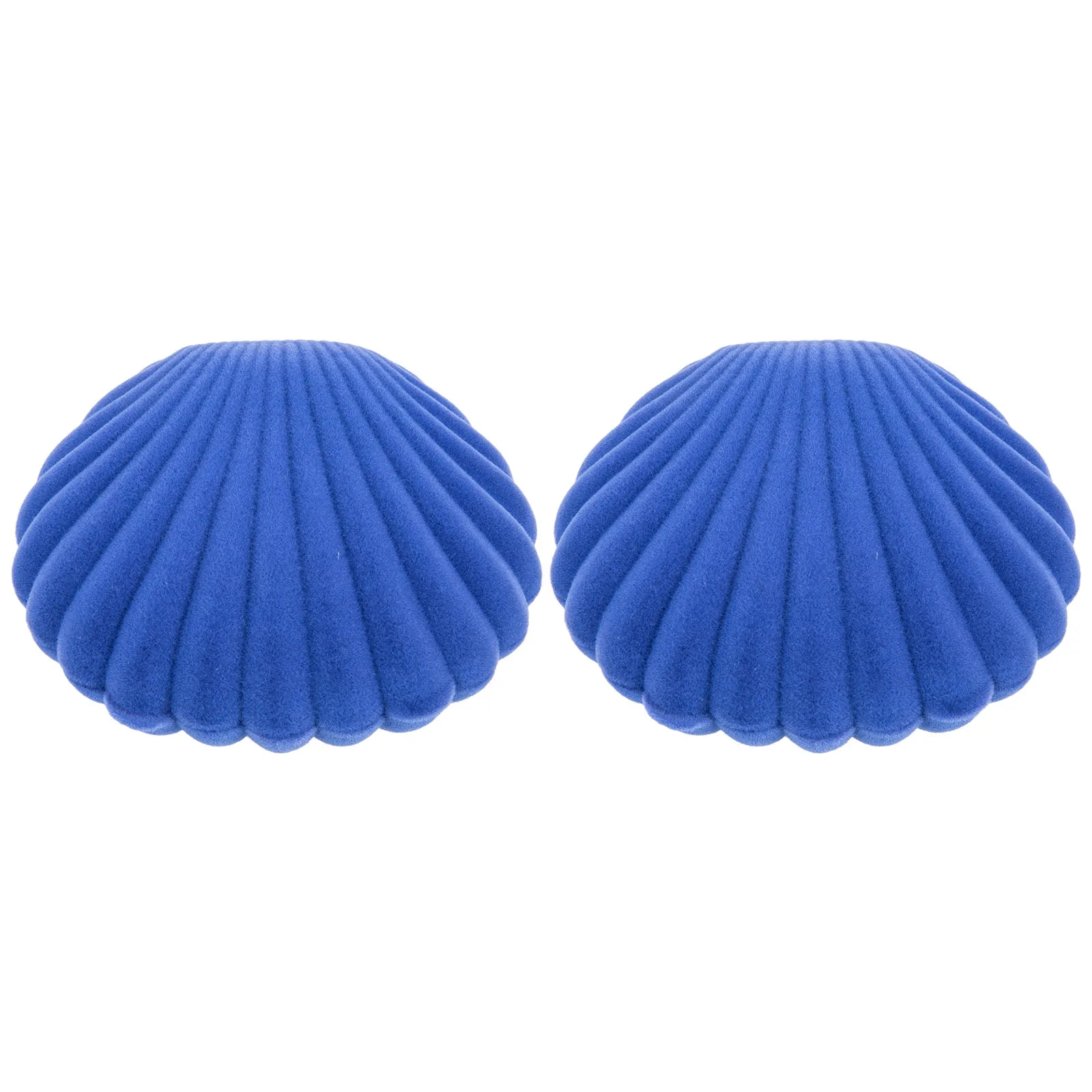 

2Pcs Jewelry Organizer Shell Shaped Storage Box Durable Design for Earrings Rings Portable Jewelry Holder Storage Box