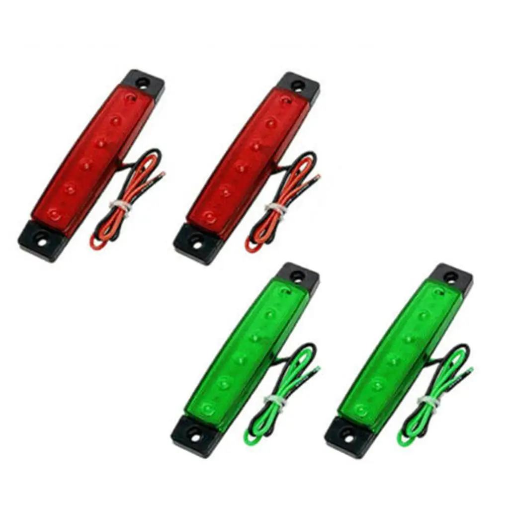 

4 Packs & Green Boat Navigation Light LED Stern Marine Lamps for Kayak