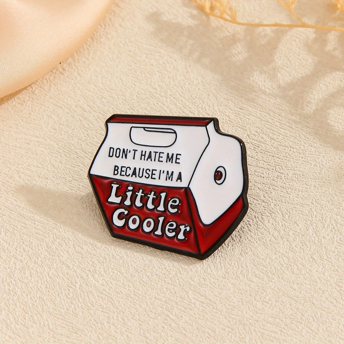 High Quality 2pcs Vintage Cartoon Milk Carton Enamel Pin - Funny "Cool Guy" Quotes Metal Badge | Retro Accessory for Jackets, Backpacks, Hats | Novelty Gift for Holidays (Black/Red) - Durable, Stylish Statement Jewelry