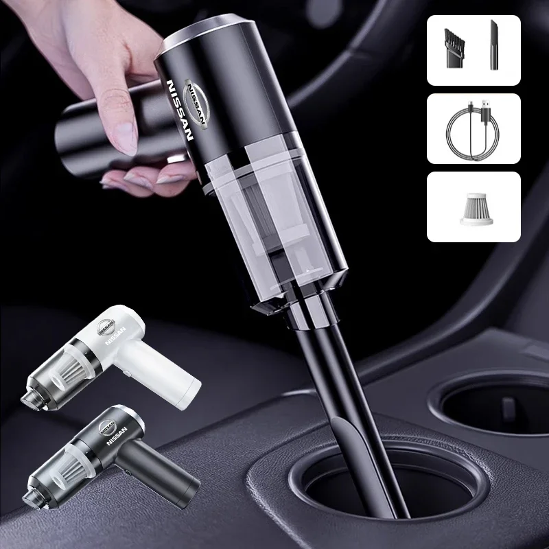 Car Vacuum Cleaner Wireless Handheld Portable High Power Suction For Nissan Nismo Almera Qashqai Altima Note Maxima Tiida J32