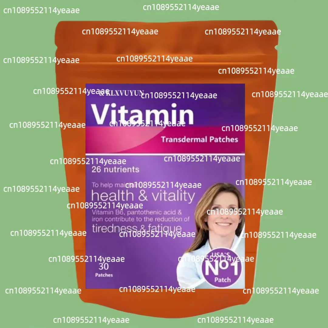 Vitamine B6, acide pantothénique et fer contribuent à la réduction de la fatigue et de la Fatigua, 26 patchs transdérmiques nutritionnels