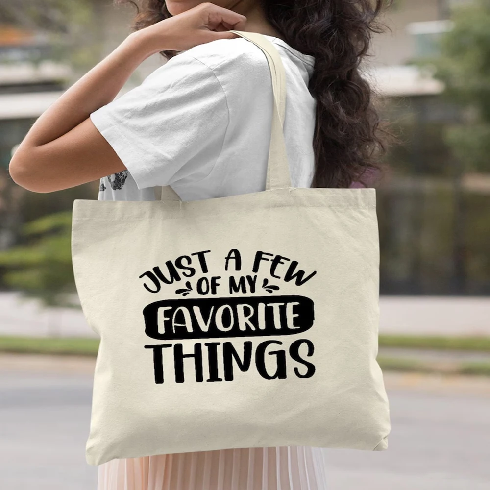 Custom Text Tote Bag Customizable Family Name Text Printed Large Capacity Durable Beach Travel Bag Reusable Bag Friend