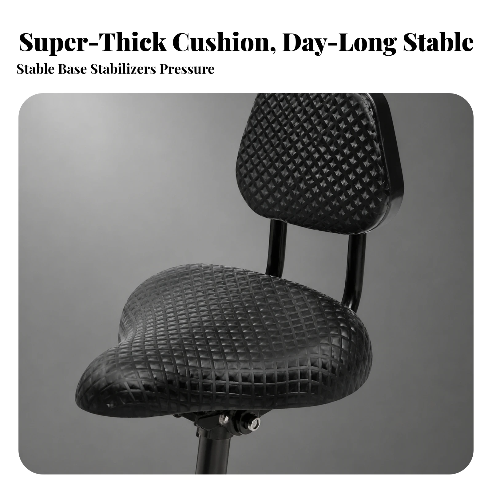 Bike Seat with Backrest Ergonomic Bike Saddle with Backrest Oversized Padded for Seniors, Leisure Riding, Daily Commuting