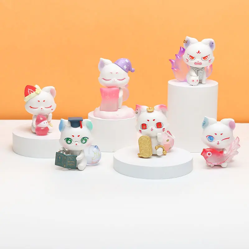 

Guoste Little Fox Kori Magical Prayer Series Blind Box Toys Trendy Play Handmade Doll Desktop Ornament Birthday Gift