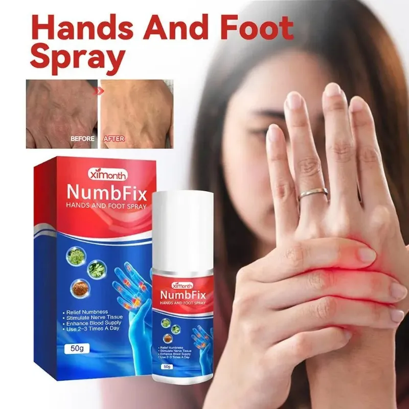 

1pc 50g Hand And Foot Spray Relieve Nervous Tissue Promote Blood Circulation Hand And Foot Paralysis Relieving Spray