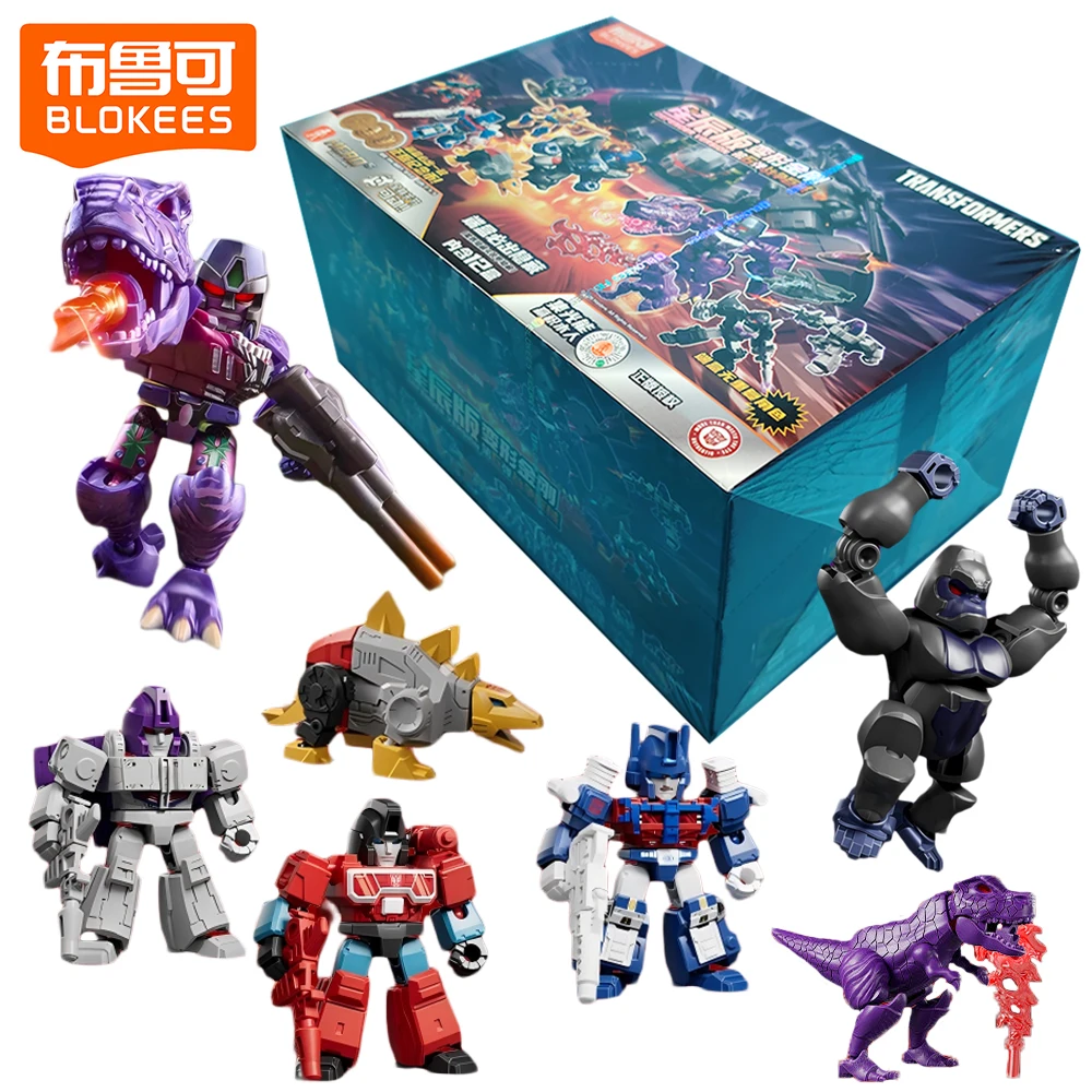 

New Genuine Blokees Transformers Blind Box Defender Version Vol.6 Series Robot Model Kits Megatron Ornaments Children's Gifts