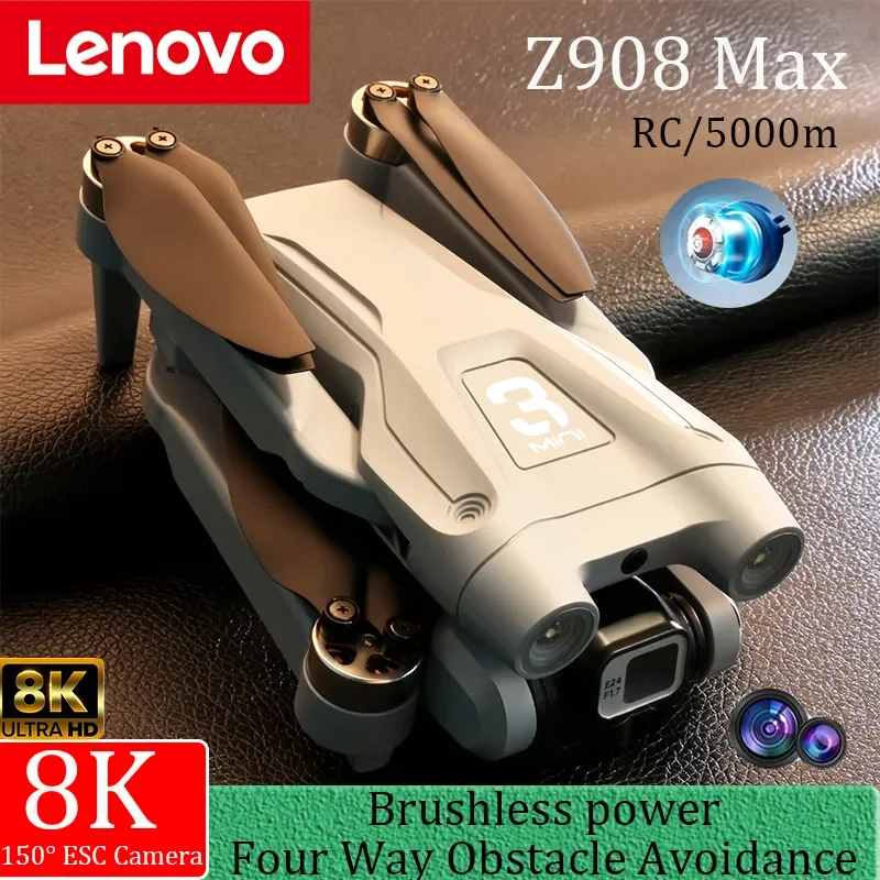 Lenovo Z908Pro Max Drone 8K Brushless Motor GPS Professional Dual HD Aerial Photography FPV Obstacle Avoidance Quadrotor 5000M